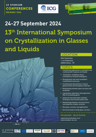 13th International Symposium on Crystallization in Glasses and Liquids